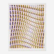 Jonathan Borofsky, Human Structures and the Light of Consciousness for Obama (from the Artists for Obama portfolio), 2008, screenprint in colors on BFK Rives