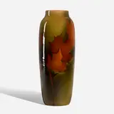 Tall Standard Glaze vase with maple leaves by Sturgis Laurence for Rookwood Pottery, sold Mar 2023