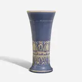 Fine production vase with embossed designs by Rookwood Pottery, sold Mar 2023