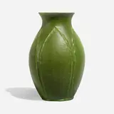 Vase by Gertrude Priest for Grueby Faience Company, sold Mar 2023