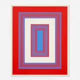 Richard Anuszkiewicz, Red, White and Blue (from the 1776 USA 1976: Bicentennial Prints portfolio), screenprint in colors on wove paper