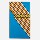 Nicholas Krushenick, Lincoln Center, 1968, screenprint in colors