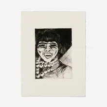 José Clemente Orozco, Cabeza de mujer (La chata), c. 1935, etching and drypoint on P.M. Fabriano