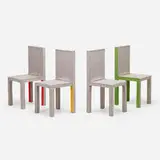 Reed and Delphine Krakoff, Dining chairs, set of four, 2014, felt over wood