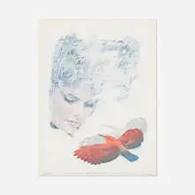 Kimura Kosuke, An Epilogue, 1975, lithograph in colors