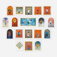 Kehinde Wiley, Passing/Posing: Paintings and Faux Chapel portfolio, 2004, giclée print, offset lithograph in colors