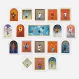 Kehinde Wiley, Passing/Posing: Paintings and Faux Chapel portfolio, 2004, giclée print, offset lithograph in colors