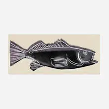 Andy Warhol, Fish (wallpaper panel), 1983, screenprint on wallpaper