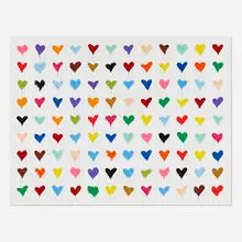Full of Hearts by Thierry Guetta, 2021, screenprint in colors, sold Jan 2022
