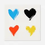 Thierry Guetta, All you need is He(Art) Four, 2021, screenprint in colors