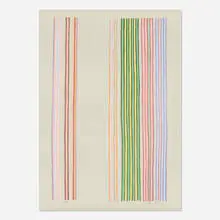 Royal Curtain by Gene Davis, 1980, screenprint in colors on Arches, sold Jan 2022