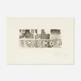 Jasper Johns, Untitled (from the Artists for Obama portfolio)