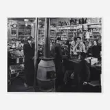 O. Winston Link, Inside Austin's General Store, Train No. 2 Outside Window, Vesuvius, Virginia, gelatin silver print