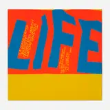 Corita Kent, life is a complicated business, 1967, screenprint in colors