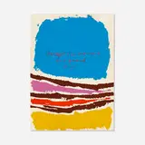 accept the moment by Corita Kent, 1977, screenprint in colors, sold Nov 2021