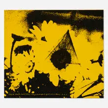 crazy enough by Corita Kent, 1968, screenprint in colors, sold Nov 2021