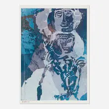 madonna by Corita Kent, 1968, offset lithograph in colors, sold Nov 2021
