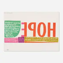 Corita Kent, hope, 1968, offset lithograph in colors