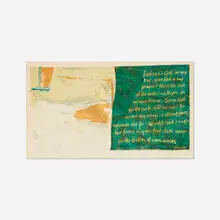 psalm 60 by Corita Kent, 1960, screenprint in colors, sold Nov 2021