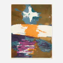 magpie in the sky by Corita Kent, 1961, screenprint in colors, sold Oct 2021