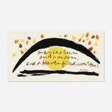 man is a sun by Corita Kent, 1972, screenprint in colors, sold Oct 2021