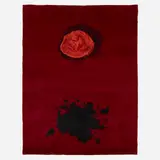 Burst pile carpet by Adolph Gottlieb, c. 1970, machine-woven wool, sold Oct 2021