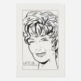 Raymond Pettibon, I Want the Girl in the Wig Commercial, 1989, screenprint
