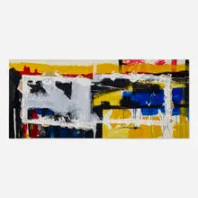 Jean-Paul Huftier, No. 8, 1989, acrylic and paper collage on canvas