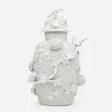 Meissen, Schneeballen lidded vase, c. 2000, porcelain