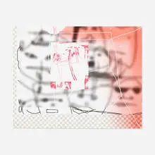 Jeff Elrod, Coconut Rock (one panel), 2015, lithograph in colors