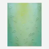 Carl Ostendarp, Rubber Band Drawing, 1989, enamel on paper