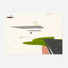 Benjamin Edwards, Roam Module #3, 2003, acrylic and texture mediums on paper
