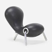 Embryo chair by Marc Newson, 1988, neoprene, aluminum, sold Oct 2021