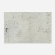 Enrique Brinkmann, Segmentos Oleo Grafto, 2004, oil on aluminum mesh, enameled steel