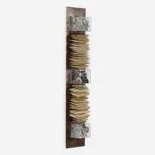 Carlos Gallardo, Desde Lejos II, 1996, steel, acrylic, polaroid camera, envelopes, photos, wax