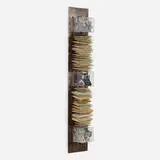 Carlos Gallardo, Desde Lejos II, 1996, steel, acrylic, polaroid camera, envelopes, photos, wax