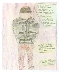Charles Bronson, Untitled, pencil and crayon on paper