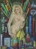 Gabriel Summers, Untitled, oil on board 61.5 x 45.5cm .