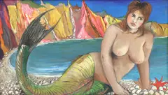 Gabriel Summers, Untitled, oil on board 33.5 x 58cm .