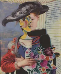 Pierre, Untitled, 1931-2007) 'Picasso encounters Alan Ramsey' collage on canvas