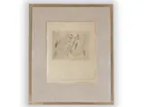 Frantisek Tichy, Androgyn, 1940, Drypoint on paper