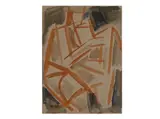 Jaroslav Grus, Cubist Figures, 1930, Watercolour, paper