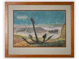 Vilém Plocek, Anchor, Second half of the 20th century, Tempera, paper