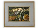 Vilém Plocek, Petrified Fish, 1995, Mixed media, paper