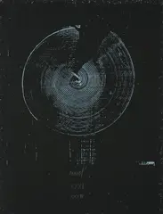 Heinz Mack, Zirkel-Raster, 1974, Serigrafie und Prägedruck auf Karton