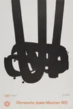 Pierre Soulages, Olympische Spiele München 1972 (Lithographie No. 29), 1972, Lithografie auf Arches (Wasserzeichen)