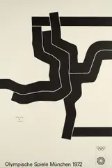 Eduardo Chillida, Olympische Spiele München 1972, 1972, Lithografie auf BFK RIVES (Wasserzeichen)