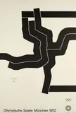 Eduardo Chillida, Olympische Spiele München 1972, 1972, Lithografie auf BFK RIVES (Wasserzeichen)