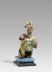Markus Lüpertz, Odysseus, 2014, Bronze, handbemalt