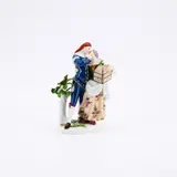 Mezzetin und Junge Dame mit Vogelbauer by Meissen, 20. Jh, Porzellan, farbig staffiert, gold dekoriert, sold May 2025